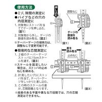 新潟精機 テーパーゲージ 快段目盛 ストッパ付 1ー15 TPGー700AKDS 1セット(20個)（直送品）