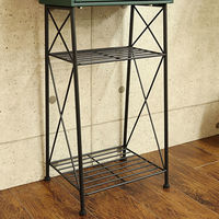 【軒先渡し】ヤマソロ シュロス スタンドポスト 幅400×奥行320×高さ990mm グリーン 73-573 1台（直送品）