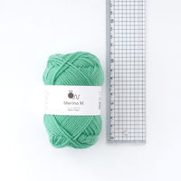 原ウール Knitworm メリノM 黒 1セット（5玉）（直送品）