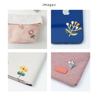 原ウール HARAWOOL レトロフラワー アジサイ　刺しゅうワッペン 1セット（4枚）（直送品）