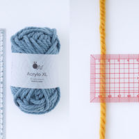 原ウール Knitworm Acrylo XL 赤 10506UV10569 1セット(5玉)