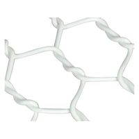 吉田隆 ビニール亀甲金網 0.85×10×450mm ホワイト 1M巻 00956211 1個