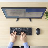 サンワサプライ ワイヤレスキーボード 無線 静音 うす型メンブレン マウスセット テンキーなし ブラック SKB-WL38SETBK 1個