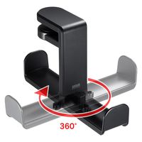 サンワサプライ 回転式ヘッドホンフック(Wタイプ) PDA-STN19BK 1個