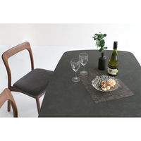 ICHIBA エトナ ダイニングテーブル 幅1400×奥行800×高さ710ｍｍ ブラック ETT-3587BK 1台（直送品）