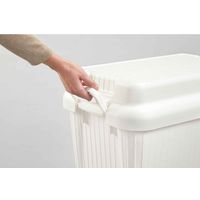 SANKA 収納ボックス 座れる 幅59×奥行39×高さ38cm ベリアスボード M 日本製 ホワイト 302292 1個（直送品）