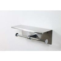 OPUS トイレットペーパーホルダー Kochel ケッヘル ステンレス スマホテーブル ダブル バータイプ ヘアライン仕上げ（直送品）