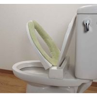 サンコー 便座シート 置くだけ吸着 消臭フカフカ便座シート 吸着便座シート グリーン 320043 1個（直送品）