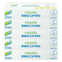 ネピア 激吸収ハンドタオルBOX 5個パック 1箱(12セット) 王子ネピア