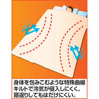 菱友 シンサレートUltra 蓄熱シート入 掛布団DX シングル 幅1500×奥行2100mm ピンク a2889510 1枚（直送品）