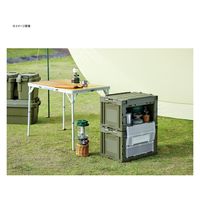 リス 折畳コンテナ50L扉付蓋付 GR GHOC090 1個