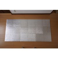 ユーザー ほかほかジョイントマット 防ダニ 1畳 30×30×厚み0.8cm シルバー U-Q492 1セット(18枚入)（直送品）