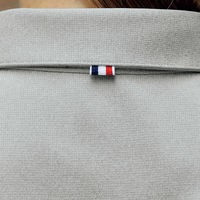 明石スクールユニフォームカンパニー ボタンダウンシャツ ブルー杢×ネイビー L UZL3202-4-L 1枚（直送品）