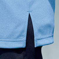 明石スクールユニフォームカンパニー ニットシャツ ピンク杢×ネイビー S UZL3204-9-S 1枚（直送品）