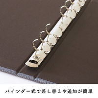 ナカバヤシ バインダー黒台紙アルバムL判40枚ホワイト A-COPLY-401-W 1セット(1冊×2)