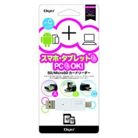 ナカバヤシ ＳＤカードリーダーホワイト CRW-TCMSD72W 1個（直送品）