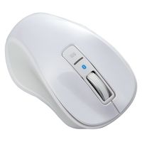 ナカバヤシ ５静音３ボタンＢｌｕｅＬＥＤマウスホワイト MUS-BKT174W 1個（直送品）