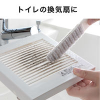 サンコー ブラシ エアコンすきまの汚れ落とし 1個 抗菌糸 クーラー フィルター グレー びっくりフレッシュ 日本製 BA-58