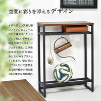 B.Bファニシング メラミン コンソールテーブル 幅600×奥行200×高さ800mm ナチュラル ONHT-0077NAT 1台（直送品）