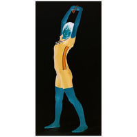 FOOTMARK（フットマーク） 半袖セパレート レディース 上着のみ L ブルー 101536 1枚（直送品）