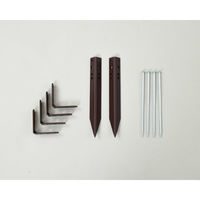 YAMAZEN 人工木製ボーダーフェンス 幅90cm、高さ180cmタイプ ブラウン色 YWBF-9018(BR) 1台（直送品）