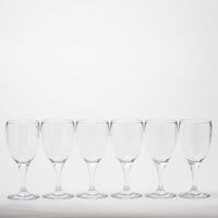 ホワイエ PVワイングラス6個セット φ8.5xH18.5 2300020 1セット（直送品）