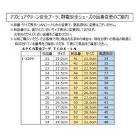 アズワン アズピュアクリーン安全ブーツ(ファスナー付き・ロングタイプ) 26.5cm 洗浄済 TCBSLN26.5 センジョウズミ 1足（直送品）