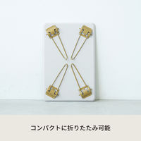 永井興産 ニーナ 幅45 折りたたみテーブル グレー NK-745GY-10 1セット(10台入)（直送品）