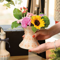 ヘッズ ハンドメイドプリントフラワーベース-28(2個) HNP-FB28 1セット(4パック×2個)（直送品）