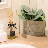 ヘッズ ハンドメイドプリントフラワーポット-16(2個) HNP-FPO16 1セット(4パック×2個)（直送品）