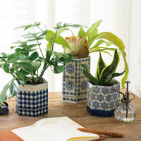 ヘッズ ハンドメイドプリントフラワーポット-18(2個) HNP-FPO18 1セット(4パック×2個)（直送品）