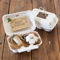 ヘッズ パルプモウルドギフトBOX-M/ホワイト-2(10枚) PMW-GM2 1セット(5パック×10枚)（直送品）