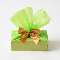 ヘッズ ラッピングカラーペーパー-ライトグリーン(200枚) WP-LG 1セット(10パック×200枚)（直送品）