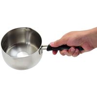 高儀 TAKAGI 三層鋼ステンレス両口ミルクパン 14cm MNー14 4907052853720 1個（直送品）