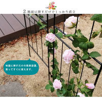 住まいスタイル ドレープ アイアンフェンス ハイ 幅400×高さ2000mm ホワイト IF-DR029-4P-WHT 1セット(4枚入)（直送品）