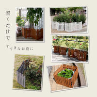 住まいスタイル 折り畳めるウッドミニフェンス 幅1210×高さ440mm ライトブラウン WF-120F-LBR 1枚（直送品）