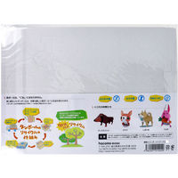 hacomo kids 動物シリーズ トイプードル ダンボール工作キット 4562201014249 1セット(10個)