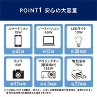 ポータブル電源 蓄電池 防災 バッテリー 716Wh リン酸鉄 ホワイト BLUETTI アイリスオーヤマ PS720AA-W 1台