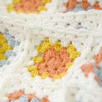 原ウール Knitworm 編み物キット 4-2　モチーフつなぎのおくるみキット 1セット（直送品）