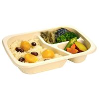 パックスタイル 冷凍エコ弁当容器　BBデリ20-15-3S PETラミ　500枚(50枚×10) 00702095（直送品）