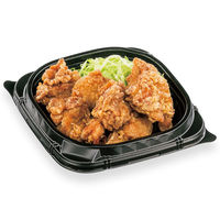 どんぶり容器　TNランチ丼17-A 黒 中皿　600枚(50枚×12) 645605　シーピー化成（直送品）