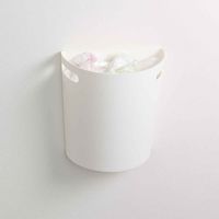 伊勢藤 ゴミ箱 壁掛けダストボックス 9L ホワイト 222585 1個