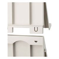 伊勢藤 シューズラック 壁面収納 同色2個入り アイボリー 235783 1個