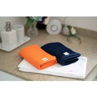 旭紡績 フェイスタオル 泉州 34×80cm いとやのタオル ペルーコットン 日本製 紺 327636 1個（直送品）