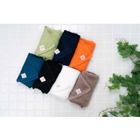 旭紡績 フェイスタオル 泉州 34×80cm いとやのタオル ペルーコットン 日本製 黒 327635 1個（直送品）