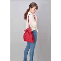 トレードワークス エコバッグ 折り畳み 巾着 MOTTERU モッテル デイリー巾着バッグ レッド 333379 1個（直送品）