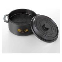 スケーター ココット風電子レンジ用鍋 RIZAP ザル付き レシピ付き 385030 1個（直送品）