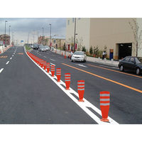 φ80車線分離標用カバー フレックスカバー 青 FLXC-60BW 1個 積水樹脂（直送品）