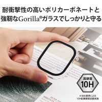 アップルウォッチ 49mm フルカバー 強化ガラス ゴリラガラス 側面光沢 クリア AW-22CFCGOCR エレコム 1個（直送品）