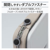 CD DVDケース セミハード ファスナー付 24枚入 ホワイト CCD-H24WH エレコム 1個